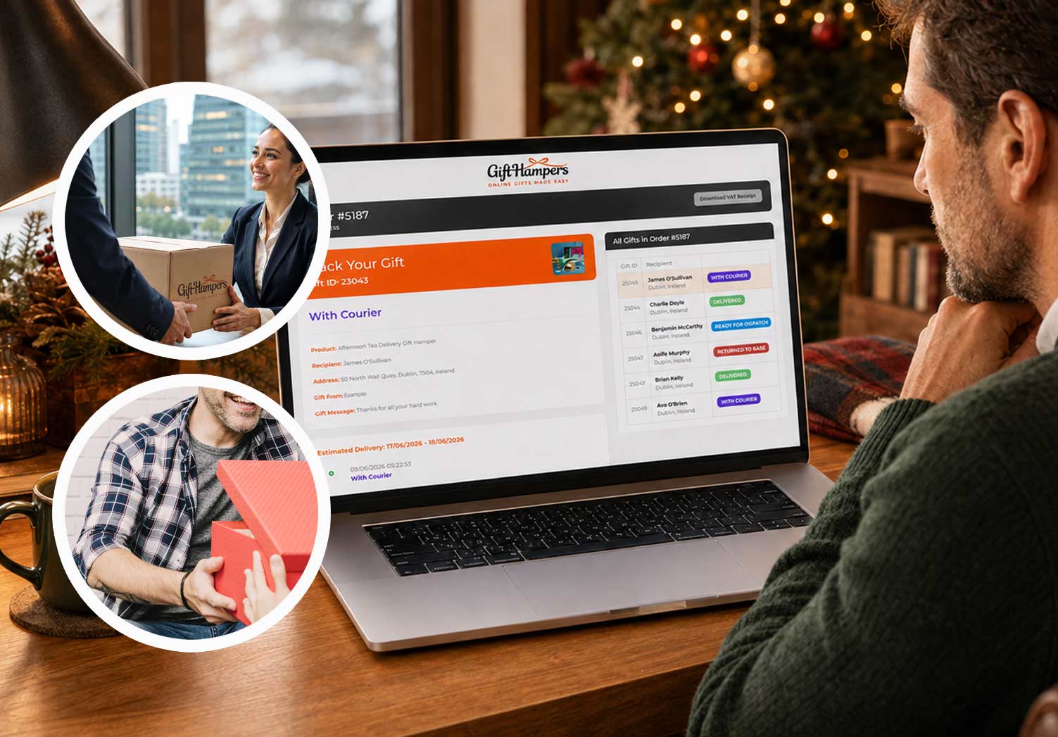 realtime tracking corporate gift hamper delivery in UAE