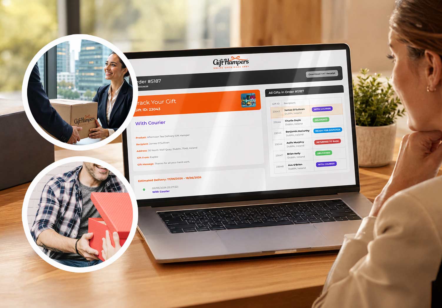 realtime tracking corporate gift hamper delivery in UAE